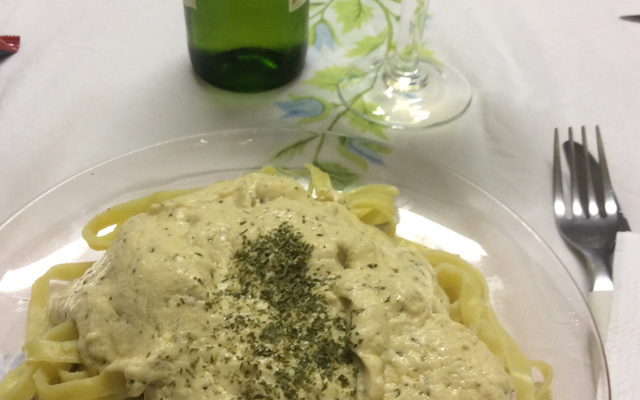 Paillard com fettuccine