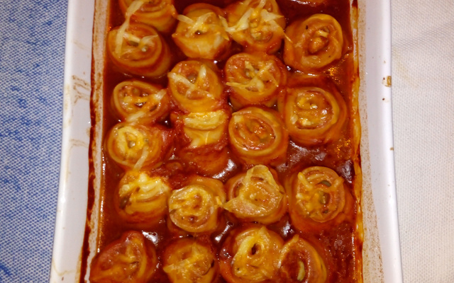 Rondelli de presunto e queijo do Marcelo