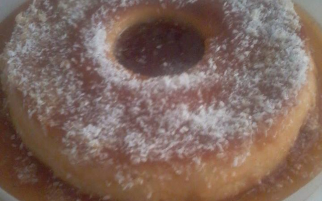 Pudim de queijo e leite condensado