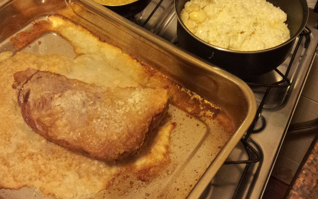 Maminha com sal grosso