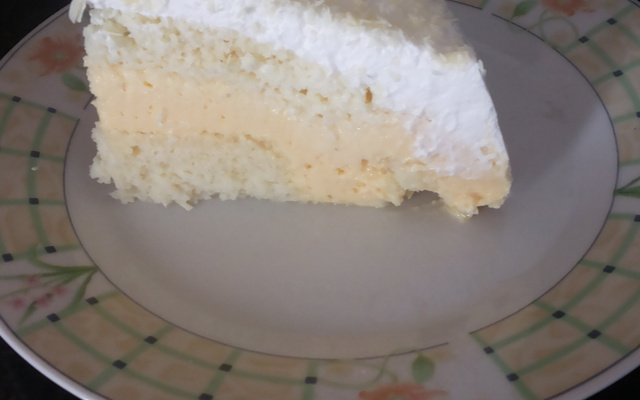 Bolo recheado de micro-ondas