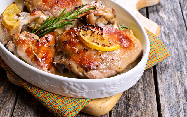 Frango dourado ao forno