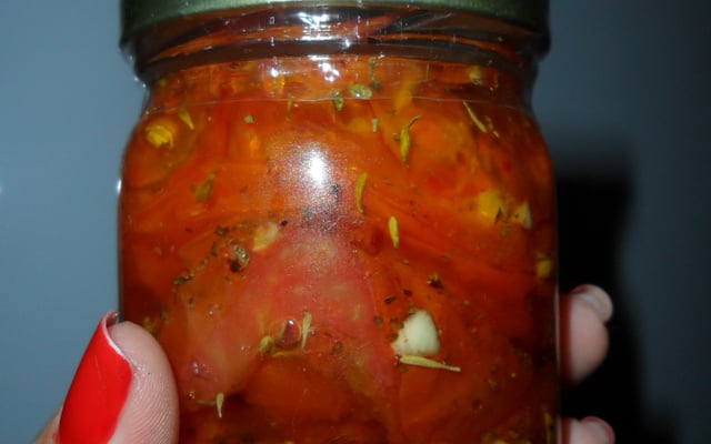 Tomate seco de micro-ondas