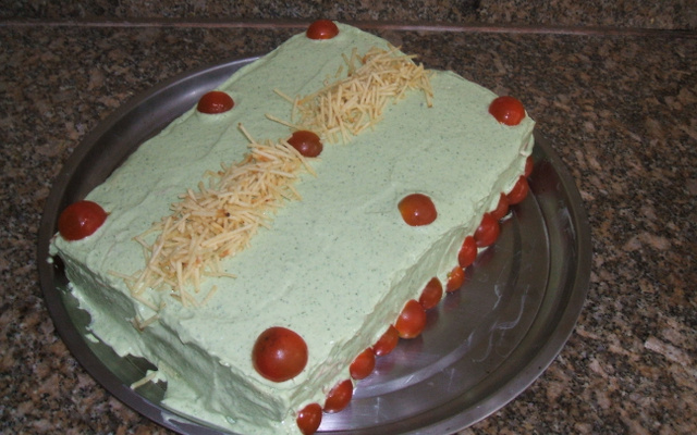 Bolo salgado de frango