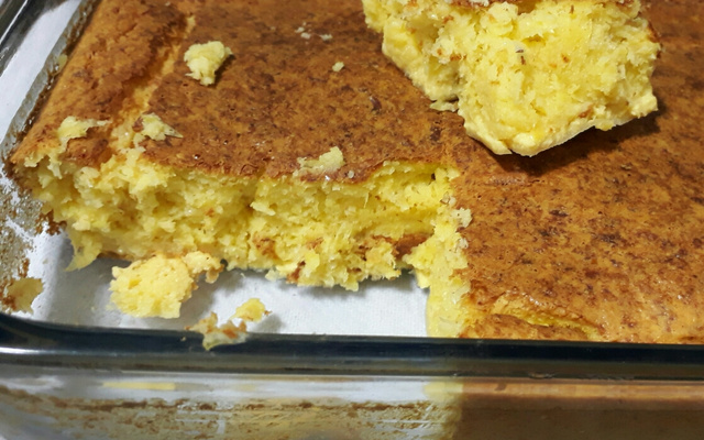 Bolo de milho verde fit