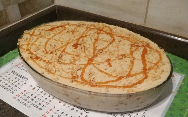 Pavê de pasta de amendoim delicioso 