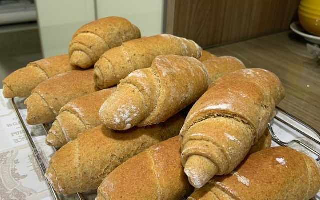 Pão com farinha integral e batata-doce