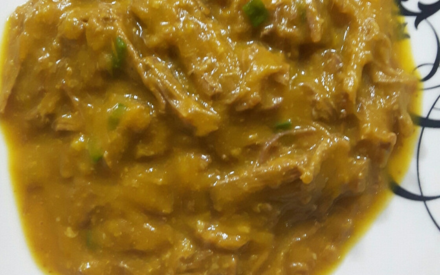 Sopa creme de abóbora cabotiá com carne