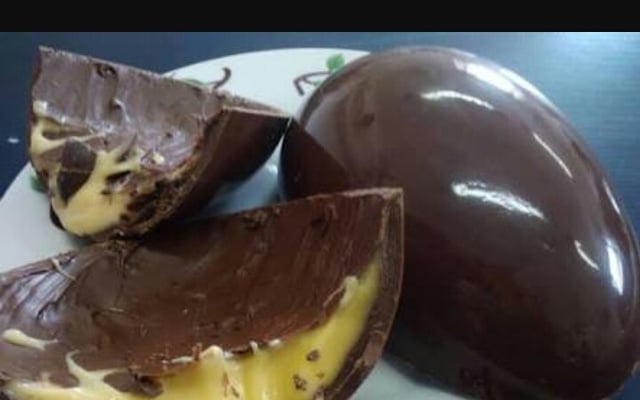 Ovo de Páscoa trufado maracujá