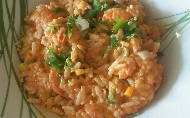 Risoto de camarão à minha moda