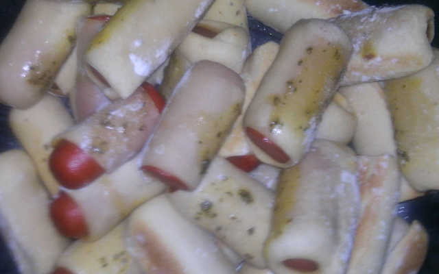 Enroladinho de salsicha