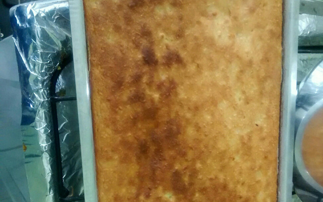 Bolo cremoso de batata doce