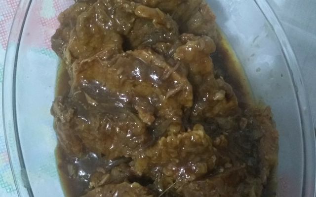 Lagarto ao falso molho madeira