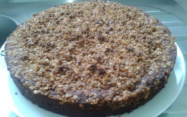 Bolo de banana com aveia