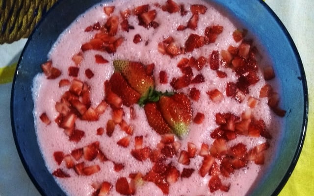 Mousse de morango