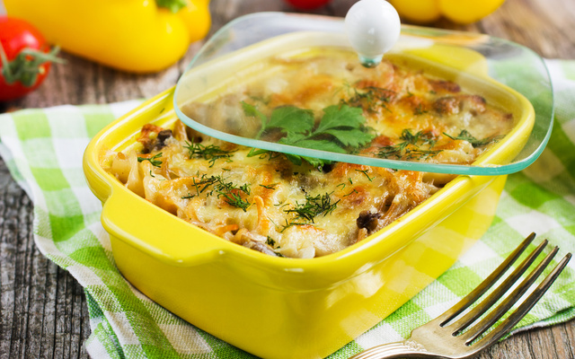 Filé de tilápia gratinado com batatas