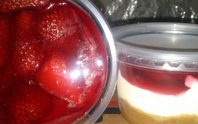 Torta gelada de morango