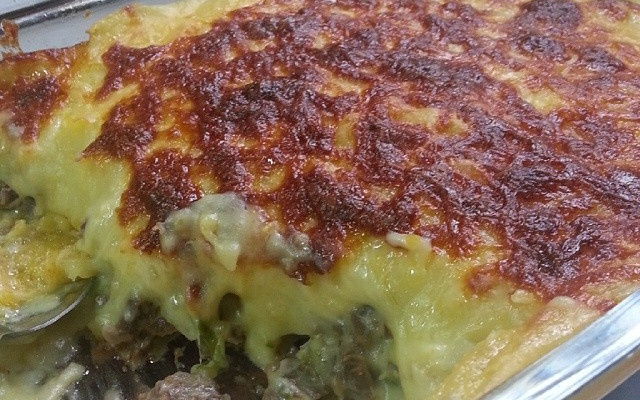 Escondidinho com batata baroa