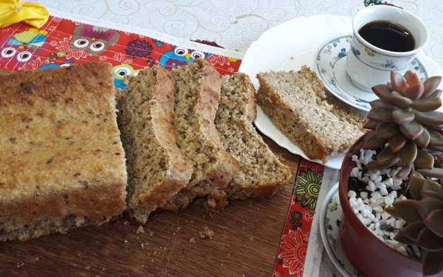 Pão integral vegano