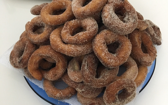 Rosquinha frita super fácil para o café