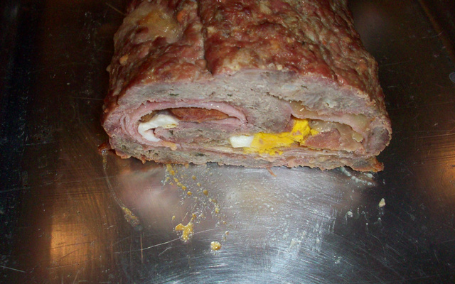 Assado de carne moída