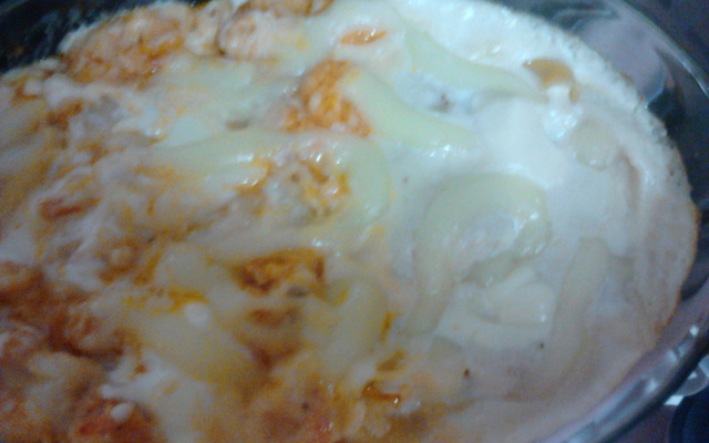 Camarão com requeijão