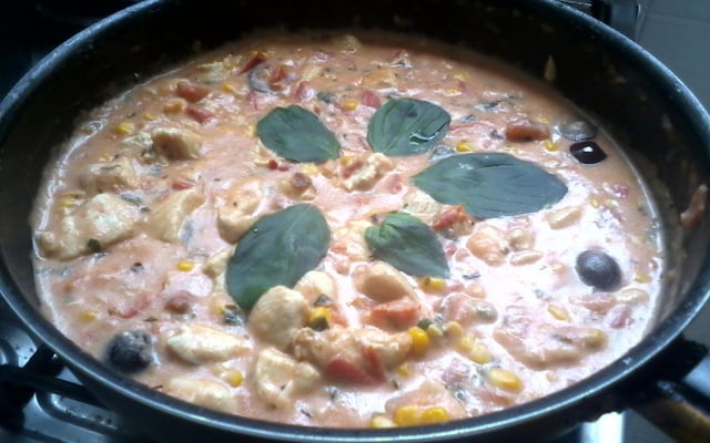 Frango cremoso fácil