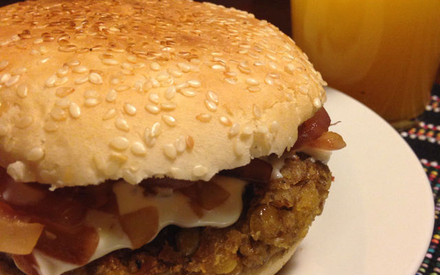 Hambúrguer de lentilha