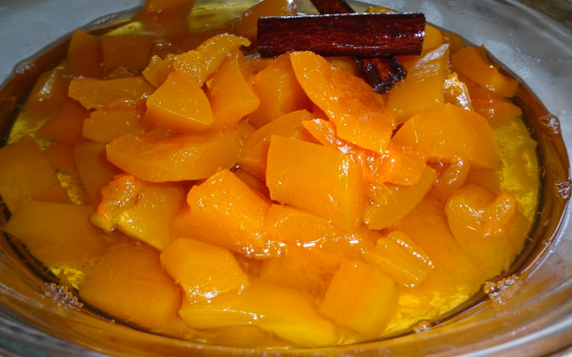 Doce de abóbora em calda