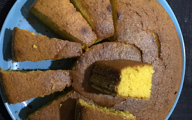 Bolo de milho de liquidificador