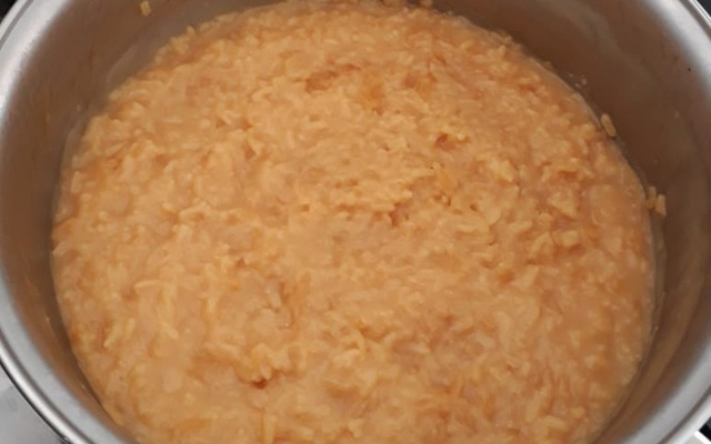 Arroz doce com leite de coco