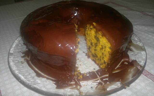 Bolo rico de cenoura