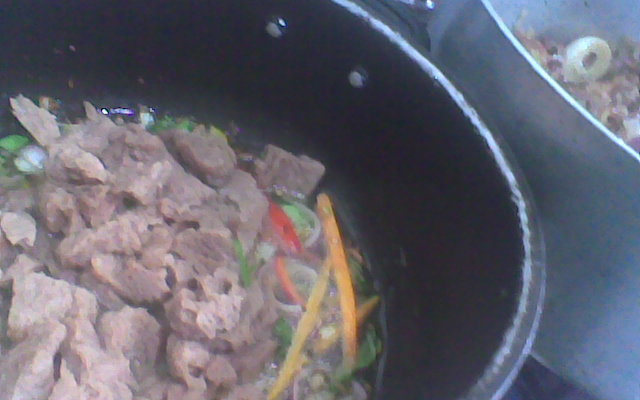 Yakissoba de proteína de soja (Vegan)