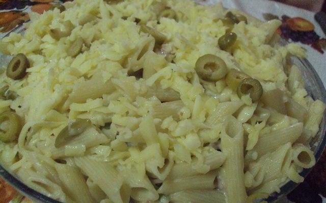 Macarrão com molho branco