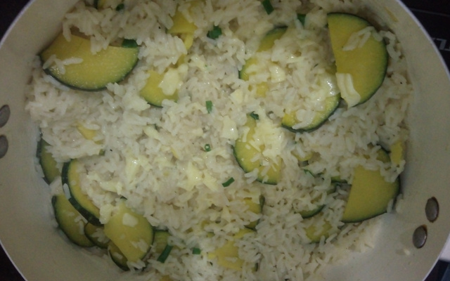 Risoto de abobrinha italiana