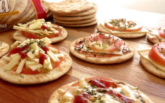 Minipizza de Bolacha