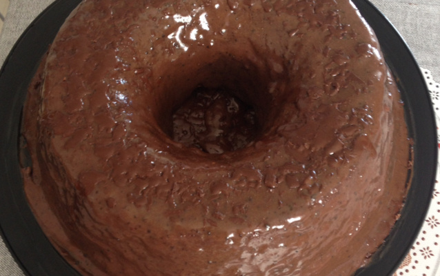 Bolo de chocolate de liqüidificador
