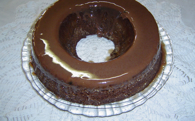Bolo de chocolate de microondas