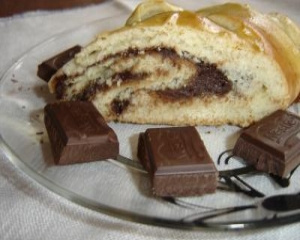Pão de chocolate com canela
