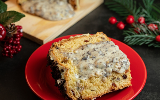 Pavê de panetone com sorvete