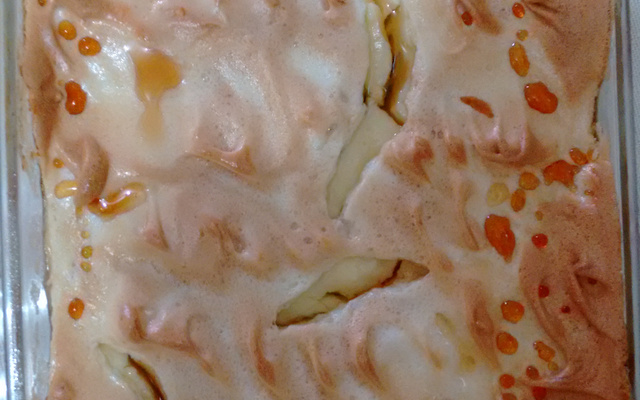 Torta de banana em camadas