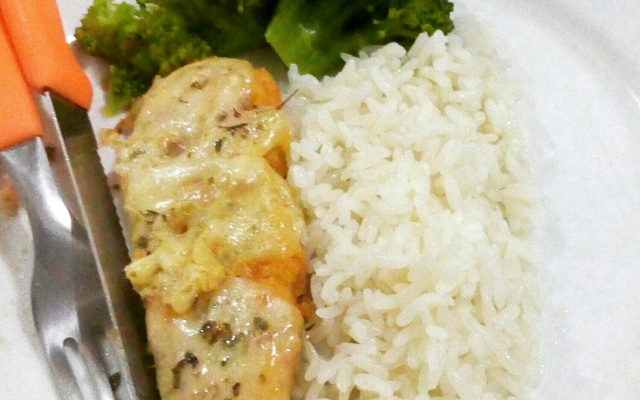 Frango à milanesa no forno