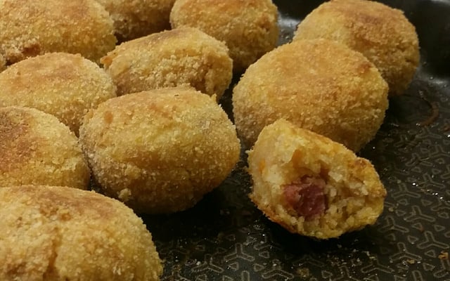 Bolinho de legumes assado