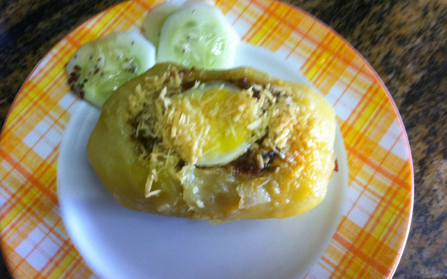 Batata recheada à minha moda