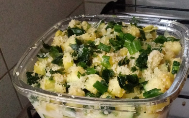 Abobrinha com queijo