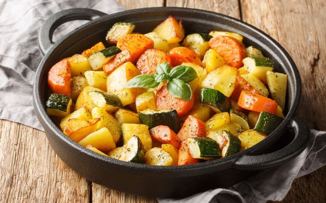 Mix de legumes na airfryer