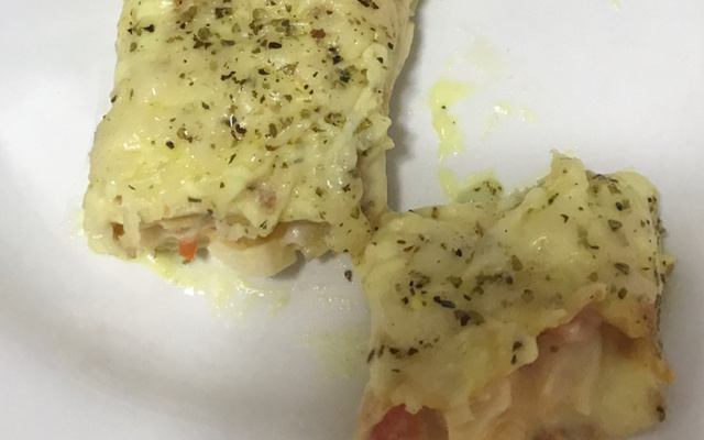 Panqueca com recheio de palmito cremoso