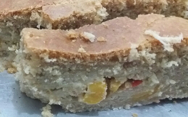 Bolo salgado de trigo integral e aveia