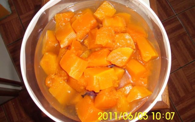 Doce de abóbora de panela de pressão