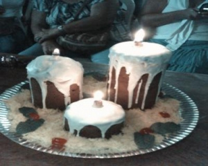 Vela de bolo inglês